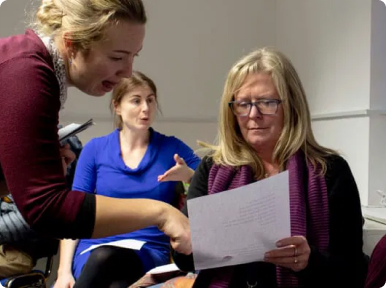 Translating a written document on behalf of a Deaf client.