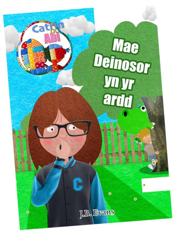 Mae Deinosor yn yr ardd